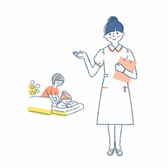 エステティシャンとエステの施術シーン