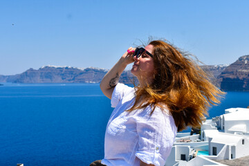 Fototapeta premium person watching the sea
