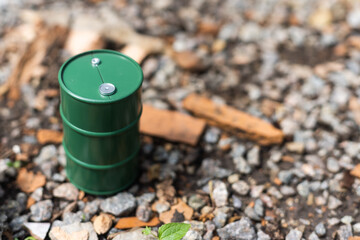 toy barrel on the ground