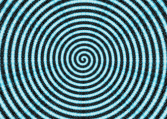 circles signal waves spreading in a space