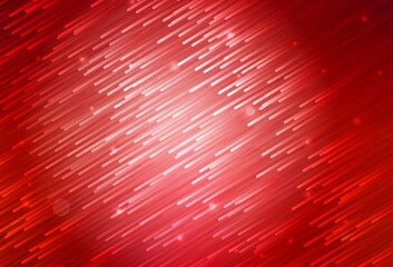 Light Red vector background with stright stripes.