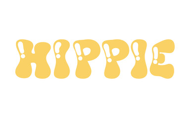 hippie bubble letters