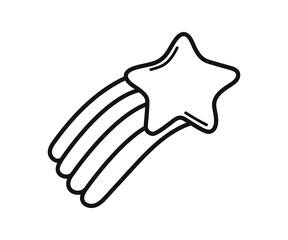 shooting star doodle