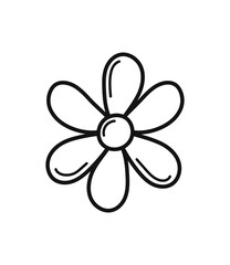 flower doodle icon