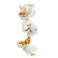 Fototapeta na wymiar Delicious popcorn, isolated on white background