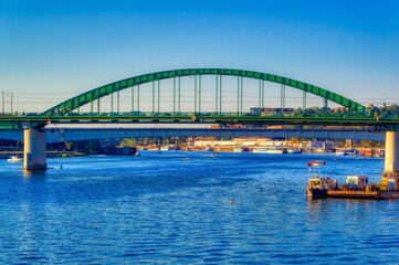 Old Sava bridge in Belgrade, Serbia.