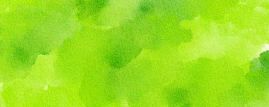 Watercolor green abstract texture rectangle background