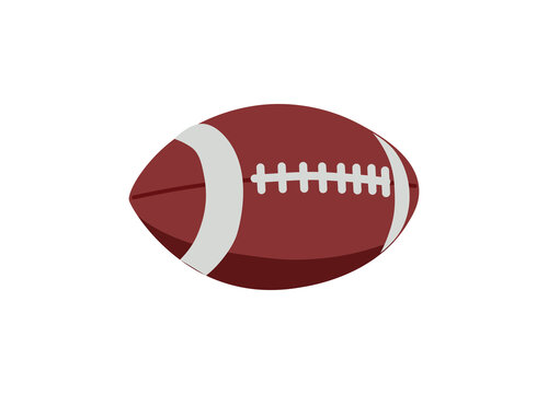 American football ball. vector illustration isolated on white background