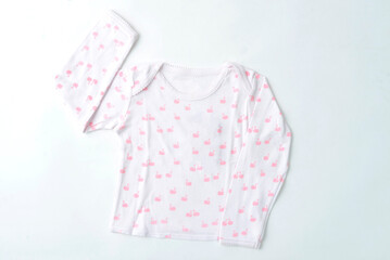 PINK WITH WHITE BABY T-SHIRT