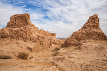 Fototapeta na wymiar Ayaz Kala fortress in Uzbekistan