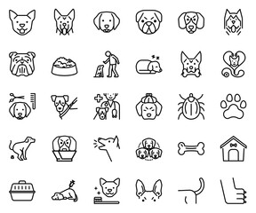 Fototapeta premium Dog icon set