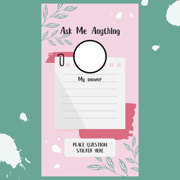 Question And Answer Story Template Design