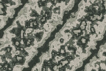 Abstract patterned art emerald green red gradient grunge illustration.