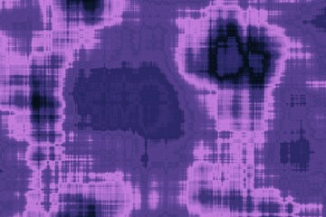 Abstract patterned art azure magenta gradient grunge illustration.
