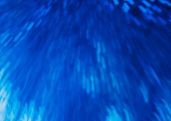 Blur glow overlay. Neon light flare. Futuristic radiance. Defocused luminous navy blue color rays motion texture modern abstract background.