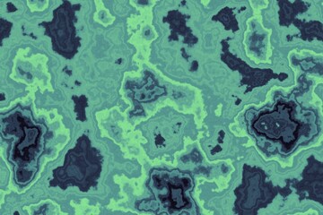 Abstract patterned art hyacinth leaf green gradient grunge illustration.