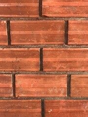 old brick wall background There are stains and dirt.