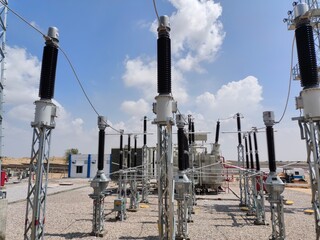 220KV switchyard in Noorsar Rajasthan India