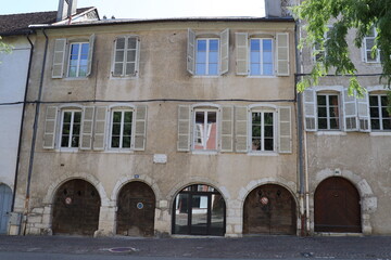 La maison de naissance de Jean Anthelme Brillat-Savarin, célèbre magistrat, politique et gastronome, vue de l'extérieur, ville de Belley, département de l'Ain, France