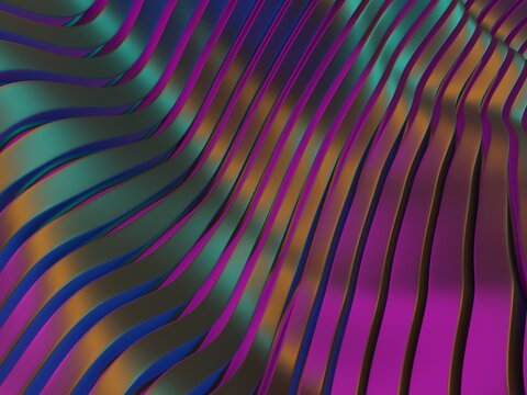 Colorful Liquid metallic wavy background © VERSUSstudio