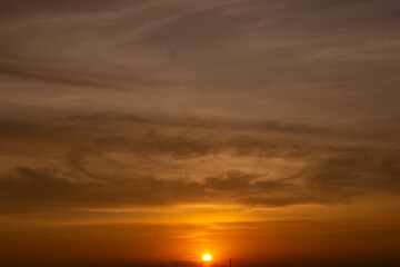 Fototapeta premium sunset in the clouds
