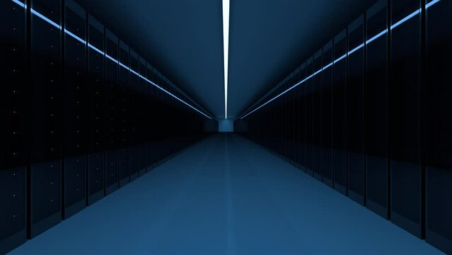Data center server room walkthrough