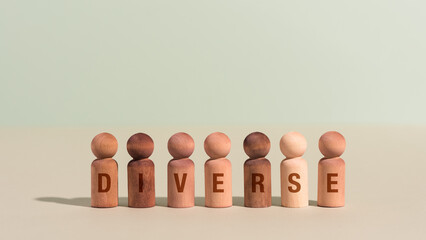 Diversity in the workplace concept photo illustration. Human resources, equal opportunity and overcoming adversity in modern culture.