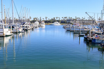 Fototapeta premium Vintage Marina in Oxnard California
