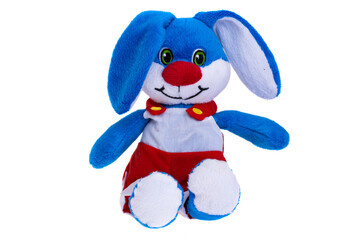 soft toy hare isolated