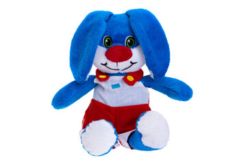 soft toy hare isolated