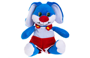soft toy hare isolated