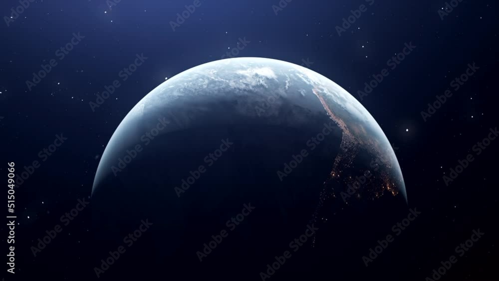 Poster blue backlight with a view of the ground. motion.abstraction on the crust you can see a view of the 