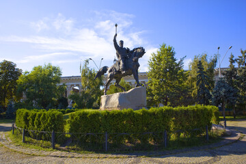 Monument to Petro Sahaidachny in Kyiv, Ukraine