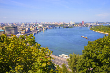 Panorama of Kiev, Ukraine - obrazy, fototapety, plakaty
