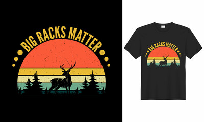 Best unique hunting t-shirt design for all hunting lovers. Hunting T-shirt Design Vector is made up of hunting vector, t-shirt grunge, Deer, rifle, tree, and mountain. 