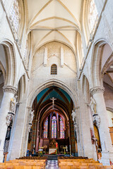 Fototapeta na wymiar Église Notre-Dame de la Chapelle de Bruxelles