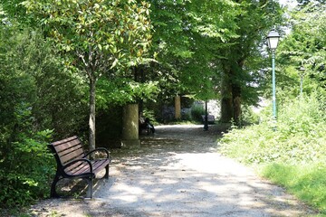 Le parc public Jean-Pierre Camus, ville de Belley, département de l'Ain, France