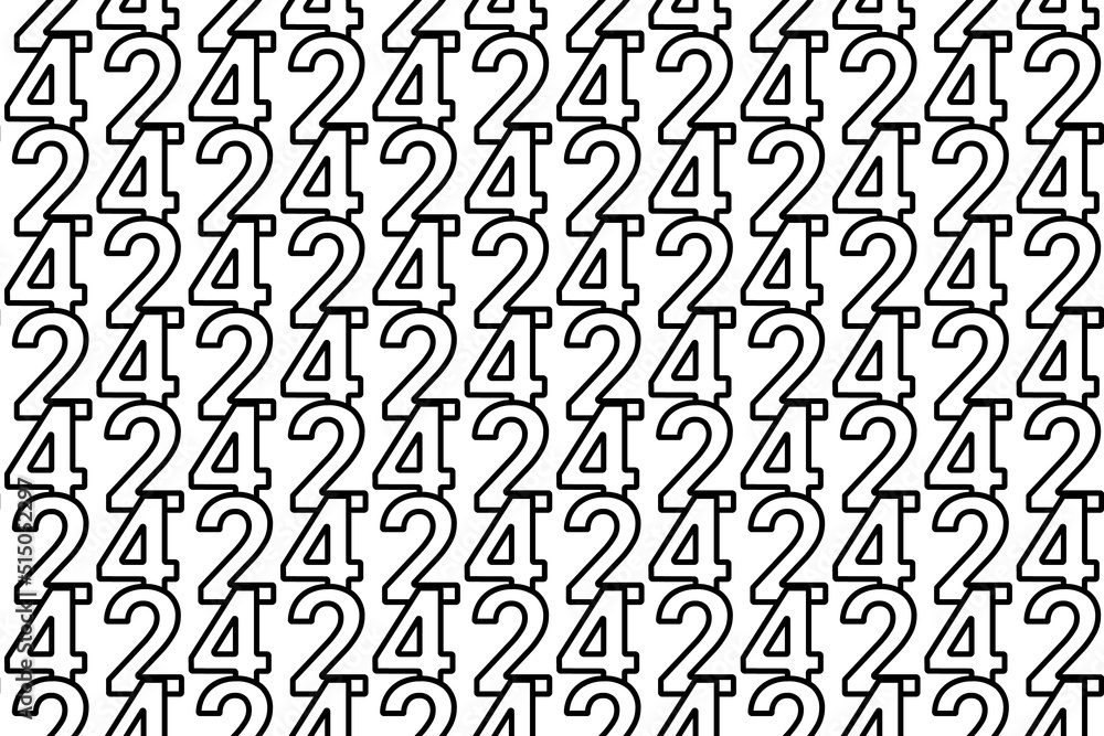 Poster seamless pattern completely filled with outlines of around the clock symbols. elements are evenly sp