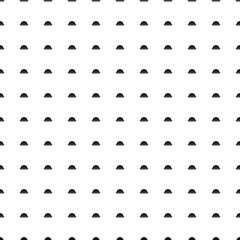 Square seamless background pattern from black cloche symbols. The pattern is evenly filled. Vector illustration on white background