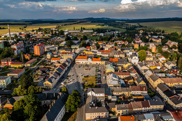 Toužim in Czech | Luftbilder von der Stadt Toužim in Tschechien