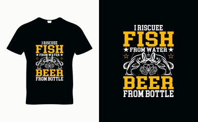 Fishing t-shirt design template vector