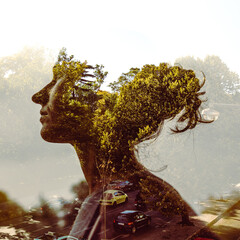 Double exposure Women