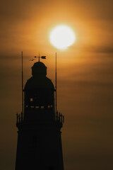 lighthouse at sunset in coastal resort of Withernsea,East Yorkshire,uk,europe by Dazell photography