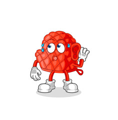 cooking glove eavesdropping vector. cartoon character