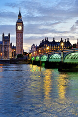 Obraz na płótnie Canvas Big Ben (Queen Elizabeth's Tower) - London, UK.