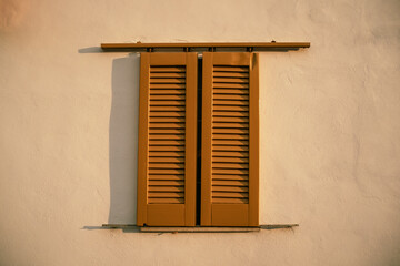 window with shutters