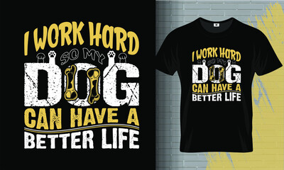 DOG t-shirt vector design illustration, Dog lovers tee