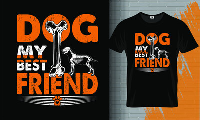 DOG t-shirt vector design illustration, Dog lovers tee