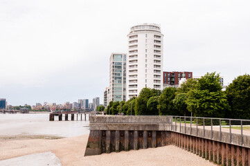 Royal Wharf Walk adjacent to Riverscape Luxury new-build riverside apartments in Silvertown,...