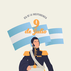 9 de Julio, día de independencia argentina, José de San Martín